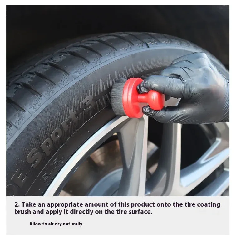 Tire Shine + Brush Kit