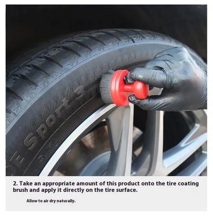 Tire Shine + Brush Kit