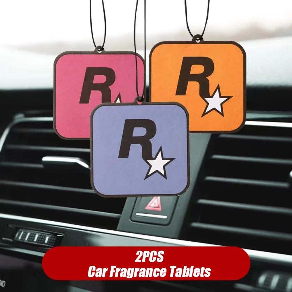 2Pcs Car R Star Fragrance