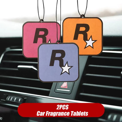 2Pcs Car R Star Fragrance