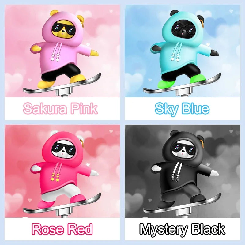 Cartoon Skateboard Bear